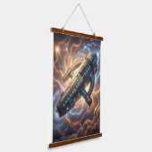 Stellar Path – Journey Through the Universe´5 Wandteppich Mit Holzrahmen (Gewinkelt)