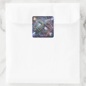 Stellar Path – Journey Through the Universe´8 Quadratischer Aufkleber (Tasche)