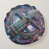 Stellar Path – Journey Through the Universe´8 Rundes Kissen (Rückseite)