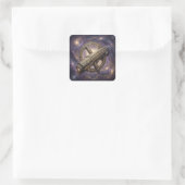 Stellar Path – Journey Through the Universe´9 Quadratischer Aufkleber (Tasche)