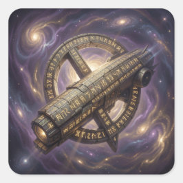 Stellar Path – Journey Through the Universe´9 Quadratischer Aufkleber
