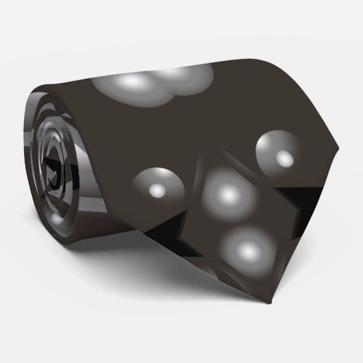 Stellar Performance Moderne Abstrakte Kunst Krawatte (Gerollt)