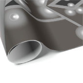 Stellar Performance Modernes Abstraktes Kunstdesig Geschenkpapier (Rolleneckpunkt)