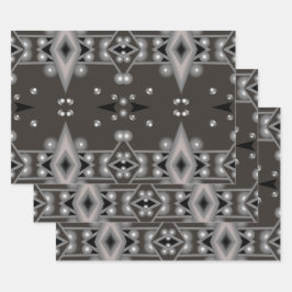 Stellar Performance Modernes Abstraktes Kunstdesig Geschenkpapier Set