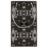 Stellar Performance Modernes Abstraktes Kunstdesig Kleine Geschenktüte (Rückseite)