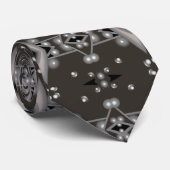 Stellar Performance Modernes Abstraktes Kunstdesig Krawatte (Gerollt)