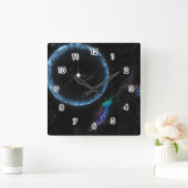 Stellar-Quake Quadratische Wanduhr (Zuhause)