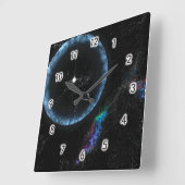 Stellar-Quake Quadratische Wanduhr (Winkel)
