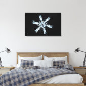 Stellar-Schneekristall Leinwanddruck (Insitu (Schlafzimmer))