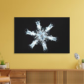Stellar-Schneekristall Leinwanddruck (Insitu (Wohnzimmer))
