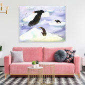 Stellar Sea Eagle Island Canvas Print Leinwanddruck (Insitu (Wohnzimmer))