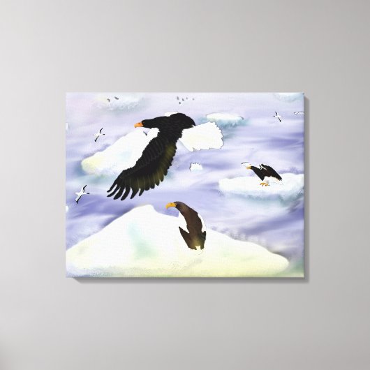 Stellar Sea Eagle Island Canvas Print Leinwanddruck (Vorderseite)