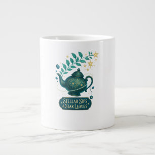 Stellar Sips & Star Blätter Tasse - Cosmic Tee Cup