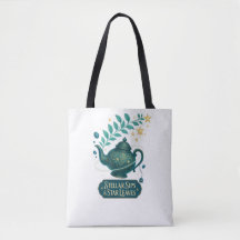 Stellar Sips & Star Blätter Tote Tasche