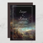 Stellar Sky Wedding Einladung (Vorne/Hinten)