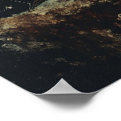 Stellar Stag: Celestial Imagery in Earthen Hues Poster (Ecke)