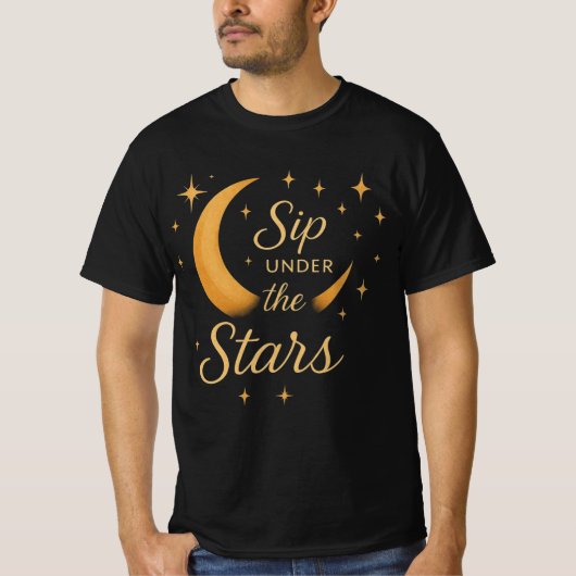 "Stellar Style Men's T - Shirt - wo Elegance triff (Vorderseite)
