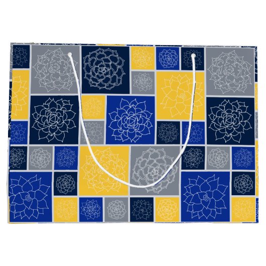 Stellar Succulents Große Geschenktüte (Rückseite)