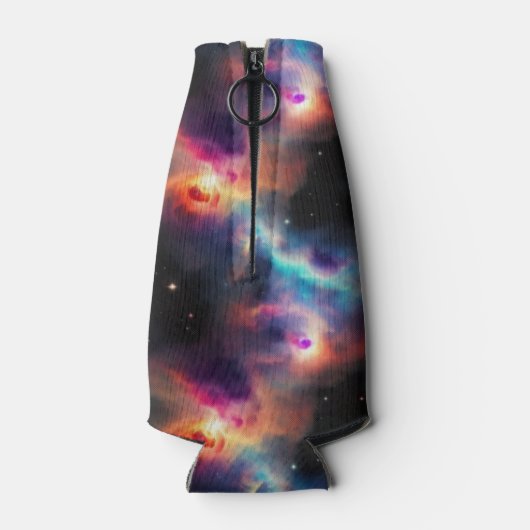 Stellar Symphony Galactic Nebulas Pattern Flaschenkühler (Rückseite)