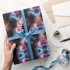 Stellar Symphony Galactic Nebulas Pattern Geschenkpapier