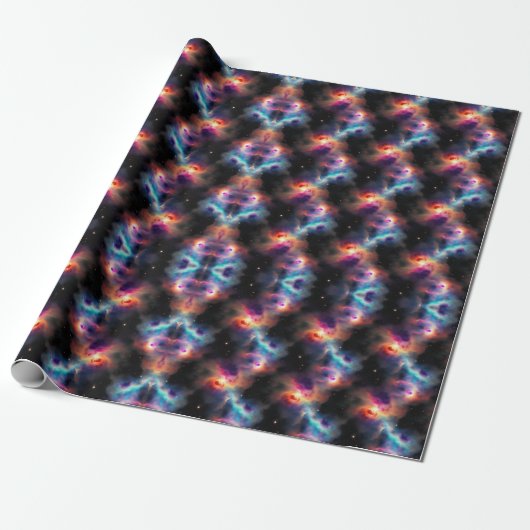Stellar Symphony Galactic Nebulas Pattern Geschenkpapier (Ungerollt)