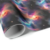 Stellar Symphony Galactic Nebulas Pattern Geschenkpapier (Rolleneckpunkt)