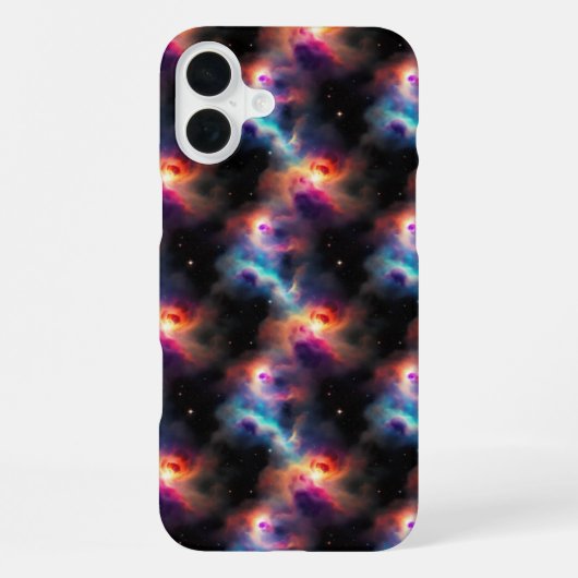 Stellar Symphony Galactic Nebulas Pattern iPhone Hülle (Rückseite)