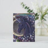 Stellar Unicorn Postkarte (Stehend Vorderseite)