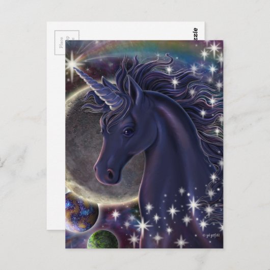 Stellar Unicorn Postkarte (Vorne/Hinten)