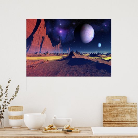 Stellar vista - space art poster (Küche)