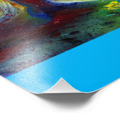 Stellar Wave (Acrylmalerei) Fotodruck (Ecke)