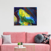 Stellar Wave (Acrylmalerei) Leinwanddruck (Insitu (Wohnzimmer))