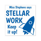 Stellar Work Behielt es zu einem persönlichen Lehr Permastempel (Design)