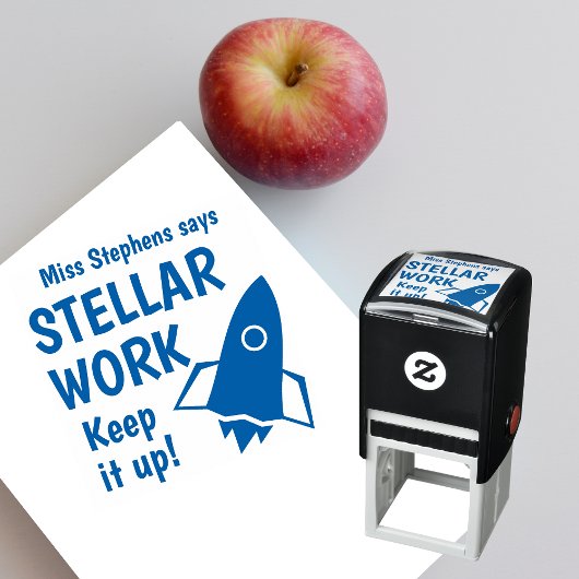 Stellar Work Behielt es zu einem persönlichen Lehr Permastempel