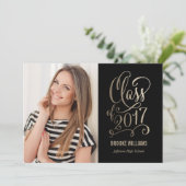 Stellar Year bearbeitbarer Abschluss Einladung (Stehend Vorderseite)