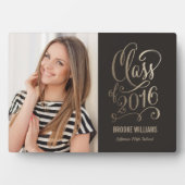 Stellar Year EDITABLE FARBEN Abschluss Plaque Fotoplatte (Vorderseite)