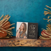 Stellar Year EDITABLE FARBEN Abschluss Plaque Fotoplatte (Seite)