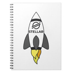 Stellar zur Mondrakete Notizblock