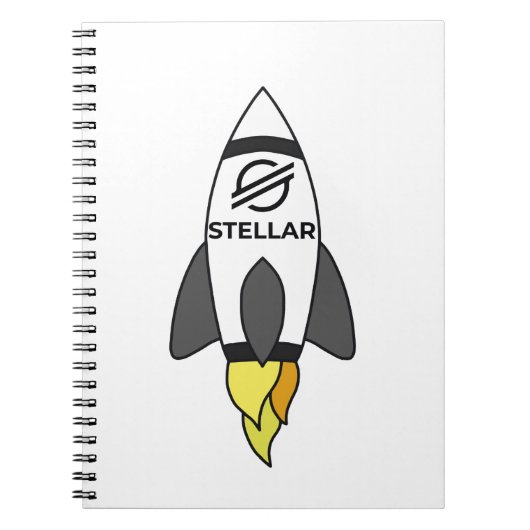 Stellar zur Mondrakete Notizblock (Vorderseite)