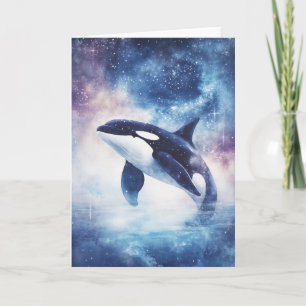 Stellarer Orca gleitet durch den nächtlichen Himme Karte