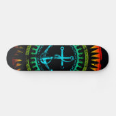 StellaRoot Anchor Down Gradient Grunge Not leidend Skateboard (Horizontal)
