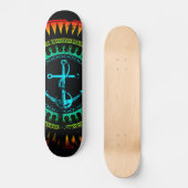 StellaRoot Anchor Down Gradient Grunge Not leidend Skateboard (Vorderseite)