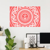 StellaRoot Anchor Down Pink Preppy Poster (Heimbüro)