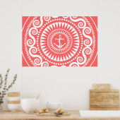 StellaRoot Anchor Down Pink Preppy Poster (Küche)