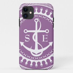 StellaRoot Anker unten lila Preppy personifizieren Case-Mate iPhone Hülle