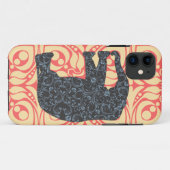 StellaRoot Damast-Elefant Vinatge adrett Case-Mate iPhone Hülle (Rückseite (Horizontal))