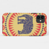 StellaRoot Damast-Elefant Vinatge adrettes Case-Mate iPhone Hülle (Rückseite (Horizontal))