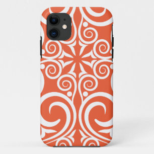 StellaRoot Damast-Vintages Muster-keltische Orange iPhone 11 Hülle