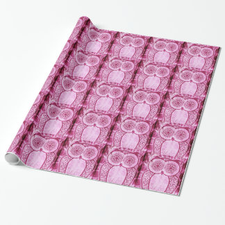 StellaRoot Pink Jeans Hootie Eule Geschenkpapier