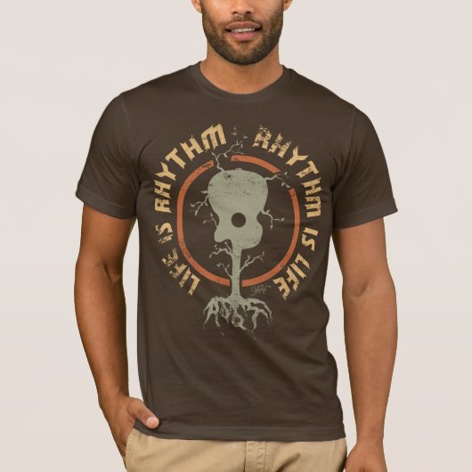 StellaRoot Rhythmus ist Leben-Ernte T-Shirt (Vorderseite)